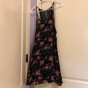 navy floral dress